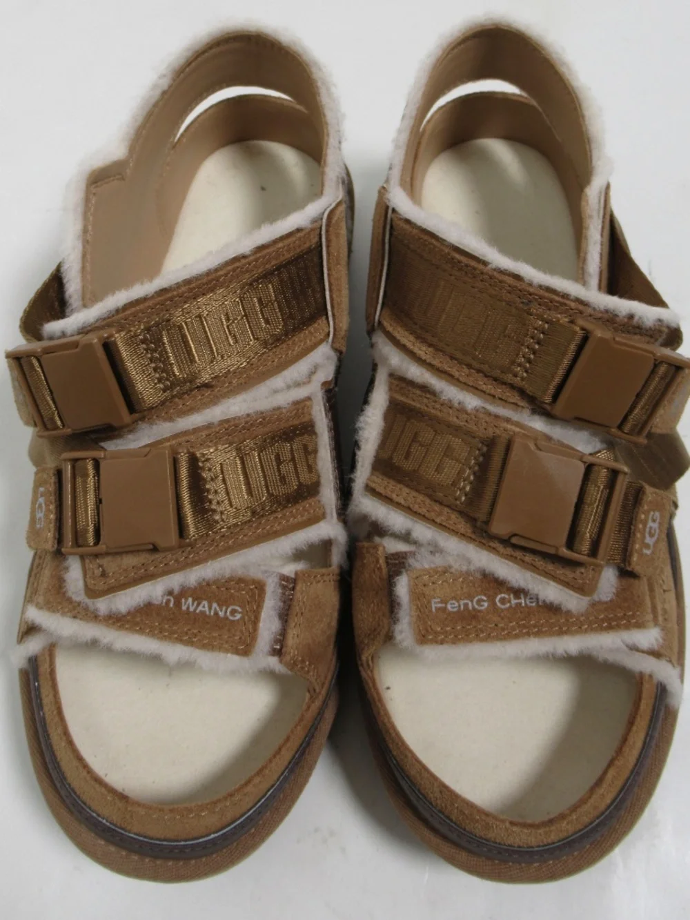 Ugg x Feng Chen Wang Women's Sandal Chestnut Brown Ugg S/N 1125206 Size 8 USA